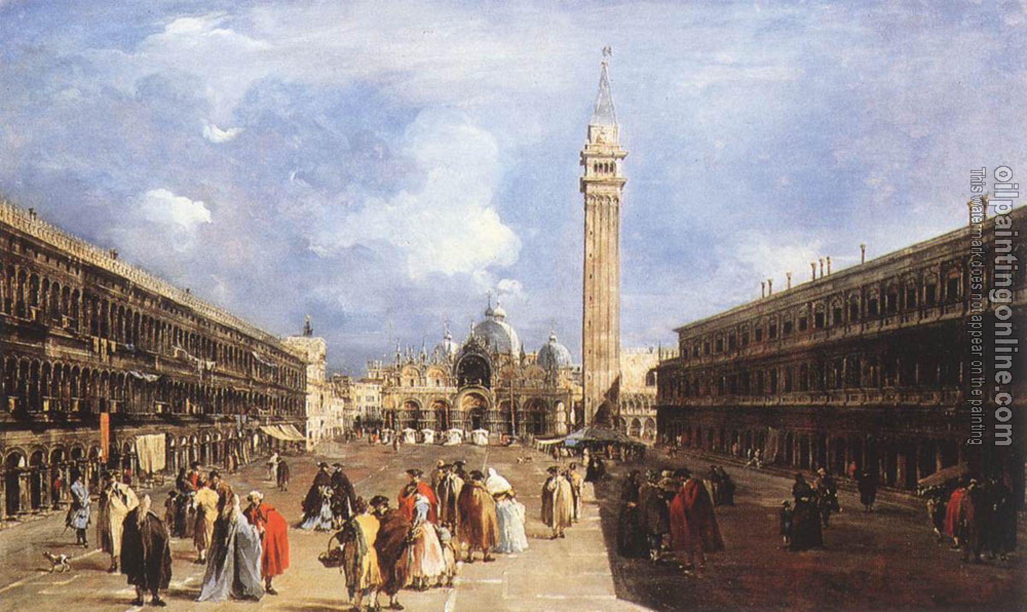 Francesco Guardi - The Piazza San Marco towards the Basilica